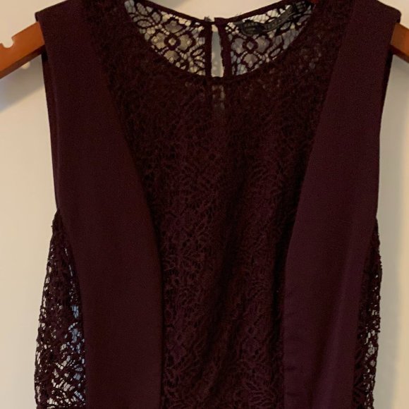 Zara Trafaluc Plum Purple Lace Mini Dress - Picture 10 of 13